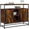 vidaXL - Dressoir - 100x35x80 - cm - bewerkt - hout - gerookt - eikenkleurig