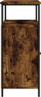 vidaXL - Dressoir - 100x35x80 - cm - bewerkt - hout - gerookt - eikenkleurig