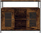 vidaXL - Dressoir - 100x35x80 - cm - bewerkt - hout - gerookt - eikenkleurig