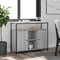 vidaXL - Dressoir - 100x35x80 - cm - bewerkt - hout - grijs - sonoma
