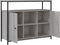 vidaXL - Dressoir - 100x35x80 - cm - bewerkt - hout - grijs - sonoma