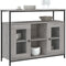vidaXL - Dressoir - 100x35x80 - cm - bewerkt - hout - grijs - sonoma