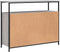 vidaXL - Dressoir - 100x35x80 - cm - bewerkt - hout - grijs - sonoma