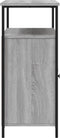 vidaXL - Dressoir - 100x35x80 - cm - bewerkt - hout - grijs - sonoma
