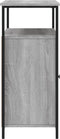 vidaXL - Dressoir - 100x35x80 - cm - bewerkt - hout - grijs - sonoma