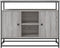 vidaXL - Dressoir - 100x35x80 - cm - bewerkt - hout - grijs - sonoma
