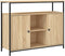 vidaXL - Dressoir - 100x35x80 - cm - bewerkt - hout - sonoma - eikenkleurig