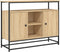 vidaXL - Dressoir - 100x35x80 - cm - bewerkt - hout - sonoma - eikenkleurig