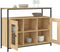 vidaXL - Dressoir - 100x35x80 - cm - bewerkt - hout - sonoma - eikenkleurig