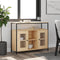 vidaXL - Dressoir - 100x35x80 - cm - bewerkt - hout - sonoma - eikenkleurig