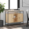 vidaXL - Dressoir - 100x35x80 - cm - bewerkt - hout - sonoma - eikenkleurig