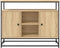 vidaXL - Dressoir - 100x35x80 - cm - bewerkt - hout - sonoma - eikenkleurig