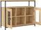 vidaXL - Dressoir - 100x35x80 - cm - bewerkt - hout - sonoma - eikenkleurig