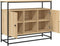 vidaXL - Dressoir - 100x35x80 - cm - bewerkt - hout - sonoma - eikenkleurig