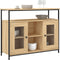 vidaXL - Dressoir - 100x35x80 - cm - bewerkt - hout - sonoma - eikenkleurig