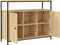 vidaXL - Dressoir - 100x35x80 - cm - bewerkt - hout - sonoma - eikenkleurig