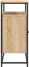 vidaXL - Dressoir - 100x35x80 - cm - bewerkt - hout - sonoma - eikenkleurig