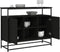 vidaXL - Dressoir - 100x35x80 - cm - bewerkt - hout - zwart