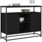 vidaXL - Dressoir - 100x35x80 - cm - bewerkt - hout - zwart
