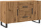 vidaXL - Dressoir - 100x36x60 - cm - bewerkt - hout - artisanaal - eikenkleurig