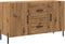vidaXL - Dressoir - 100x36x60 - cm - bewerkt - hout - artisanaal - eikenkleurig
