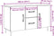 vidaXL - Dressoir - 100x36x60 - cm - bewerkt - hout - artisanaal - eikenkleurig