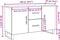 vidaXL - Dressoir - 100x36x60 - cm - bewerkt - hout - artisanaal - eikenkleurig