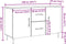 vidaXL - Dressoir - 100x36x60 - cm - bewerkt - hout - artisanaal - eikenkleurig