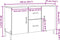 vidaXL - Dressoir - 100x36x60 - cm - bewerkt - hout - artisanaal - eikenkleurig