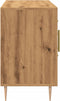vidaXL - Dressoir - 100x36x60 - cm - bewerkt - hout - artisanaal - eikenkleurig