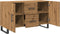 vidaXL - Dressoir - 100x36x60 - cm - bewerkt - hout - artisanaal - eikenkleurig