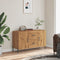 vidaXL - Dressoir - 100x36x60 - cm - bewerkt - hout - artisanaal - eikenkleurig