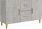 vidaXL - Dressoir - 100x36x60 - cm - bewerkt - hout - betongrijs