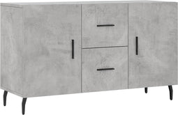 vidaXL - Dressoir - 100x36x60 - cm - bewerkt - hout - betongrijs