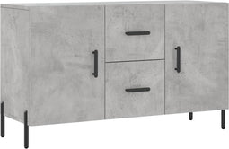 vidaXL - Dressoir - 100x36x60 - cm - bewerkt - hout - betongrijs