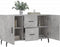 vidaXL - Dressoir - 100x36x60 - cm - bewerkt - hout - betongrijs