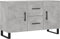 vidaXL - Dressoir - 100x36x60 - cm - bewerkt - hout - betongrijs