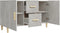 vidaXL - Dressoir - 100x36x60 - cm - bewerkt - hout - betongrijs