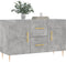 vidaXL - Dressoir - 100x36x60 - cm - bewerkt - hout - betongrijs
