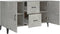 vidaXL - Dressoir - 100x36x60 - cm - bewerkt - hout - betongrijs