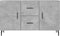 vidaXL - Dressoir - 100x36x60 - cm - bewerkt - hout - betongrijs
