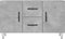 vidaXL - Dressoir - 100x36x60 - cm - bewerkt - hout - betongrijs