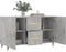 vidaXL - Dressoir - 100x36x60 - cm - bewerkt - hout - betongrijs