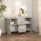 vidaXL - Dressoir - 100x36x60 - cm - bewerkt - hout - betongrijs