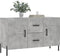 vidaXL - Dressoir - 100x36x60 - cm - bewerkt - hout - betongrijs