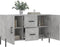 vidaXL - Dressoir - 100x36x60 - cm - bewerkt - hout - betongrijs