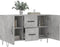 vidaXL - Dressoir - 100x36x60 - cm - bewerkt - hout - betongrijs