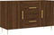vidaXL - Dressoir - 100x36x60 - cm - bewerkt - hout - bruin - eikenkleur