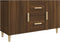vidaXL - Dressoir - 100x36x60 - cm - bewerkt - hout - bruin - eikenkleur