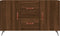 vidaXL - Dressoir - 100x36x60 - cm - bewerkt - hout - bruin - eikenkleur